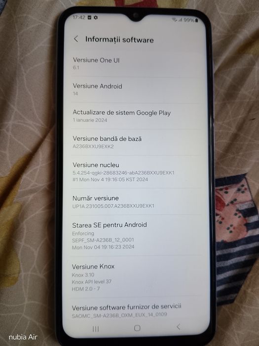 Samsung A23 5G 4/64gb dual sim liber de rețea, Android de 14,perfect functional bateria ține 4 zile