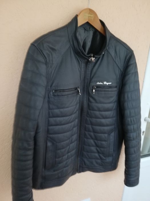 Geaca piele bărbati Salvatore Ferragamo xl