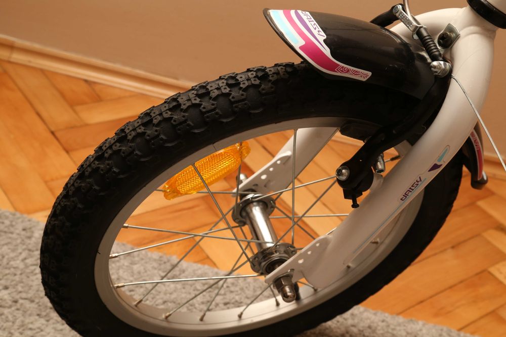 Bicicleta copii Cross Daisy alb si roz 16"
