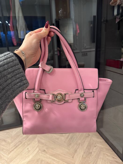 Кожена чанта Versace