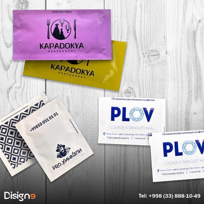 Влажные салфетки с вашим логотипом/ logotipingiz bilan nam salfetkalar