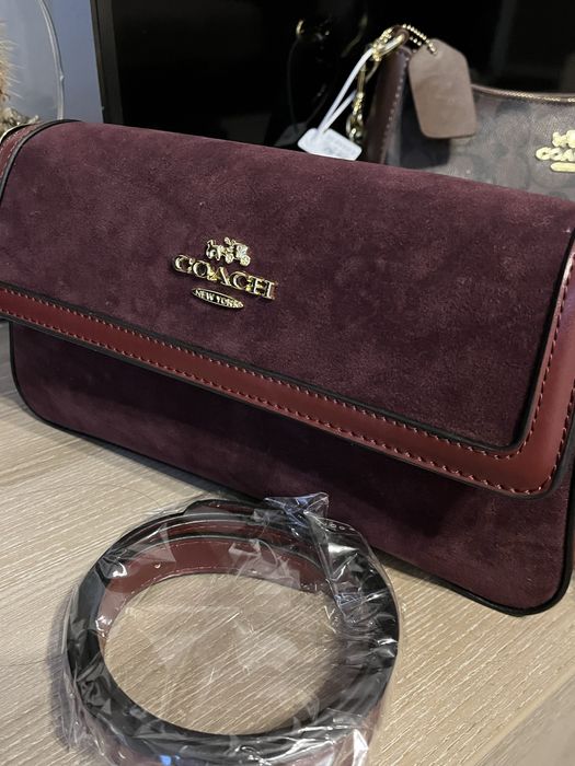 Geanta COACH noua  cu curea de piele