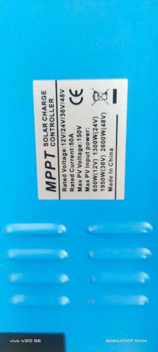 MPPT Controller (Quyosh panellari va sistemasi uchun Kontroller mppt)