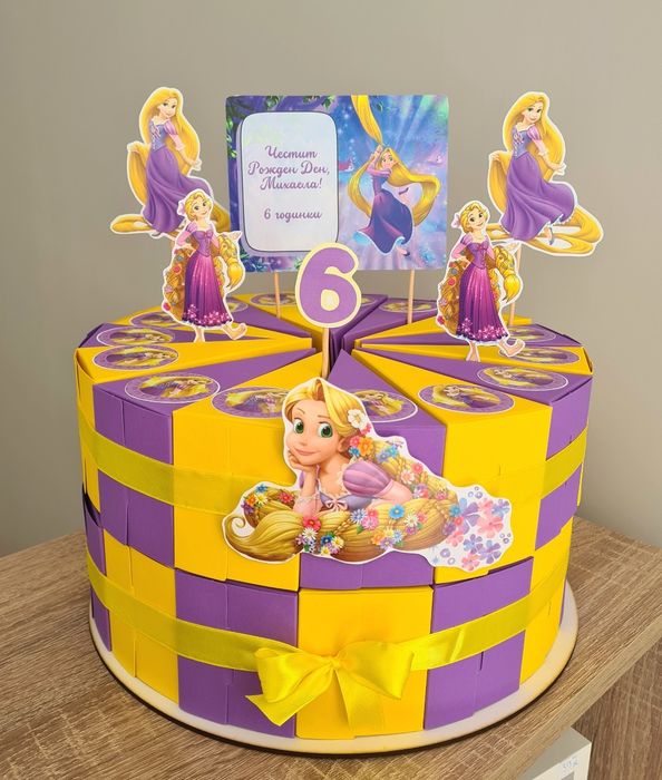 Картонена торта Super Mario, Hulk, Paw Patrol, Cars, Bluey, Ariel