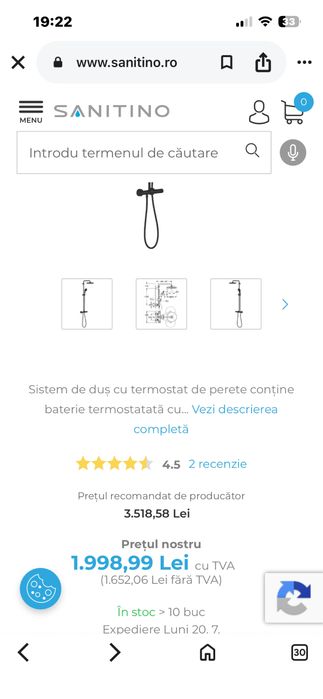 Sisteme de dus Hansgrohe Viralio 250 -Sigilate