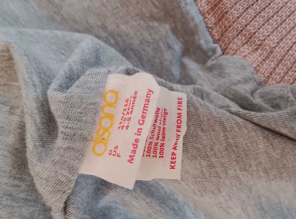 Palton Parka Disana lână organică, 110-116, copii 4-5 ani, impecabilă