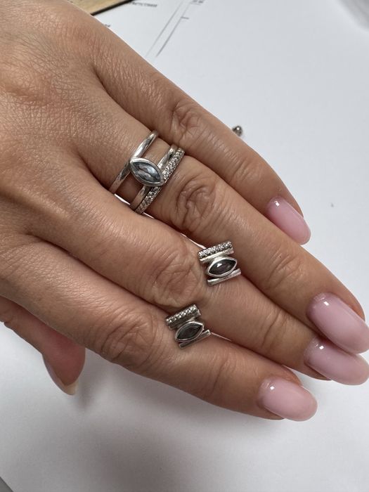 Набор из серебра с топазом