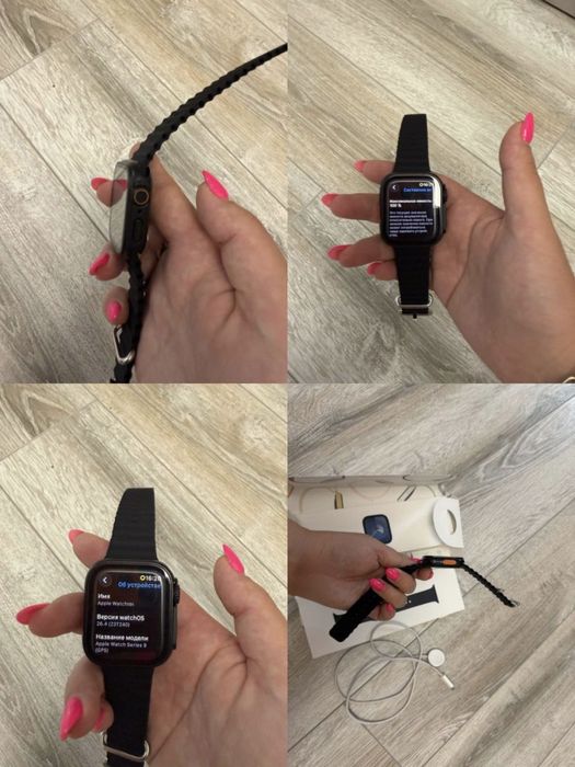 Apple watch 9 в корпус эпл вотч ультра ultra black емкокость 100% 64г