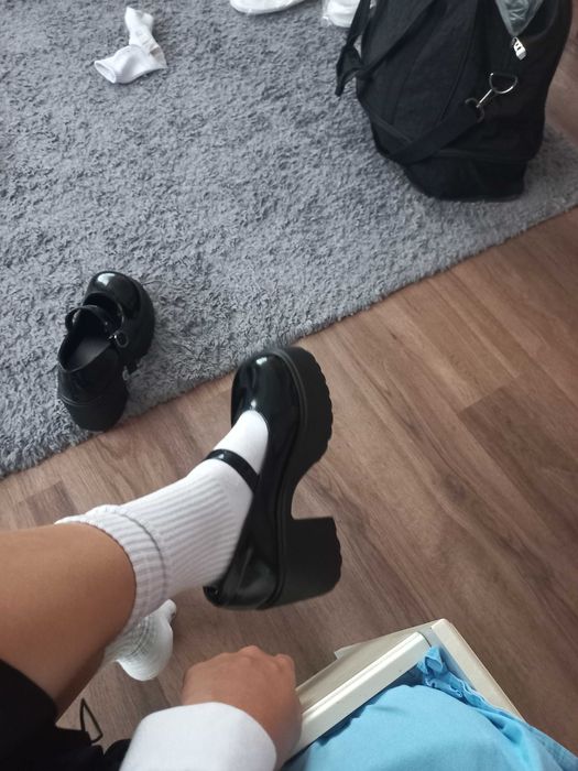 Черные туфли лодочка