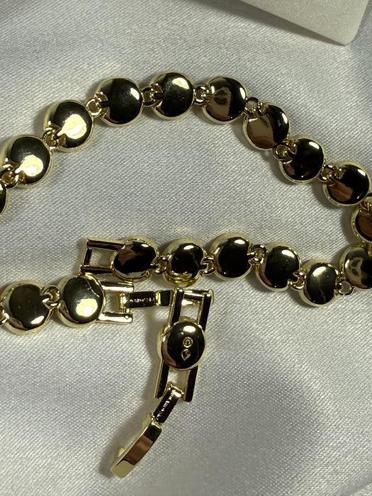 Bratara swarvoski aurie in cutie si punga cadou