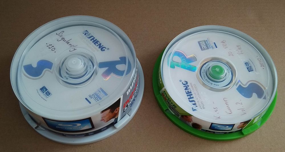Диски DVD-R с записью