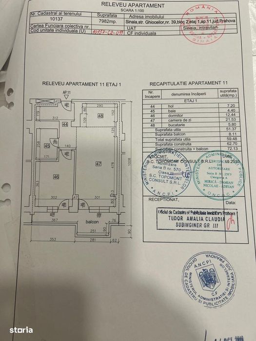 OCAZIE! Vand apartament 2 camere decomandat,Mobilat, 92000 E