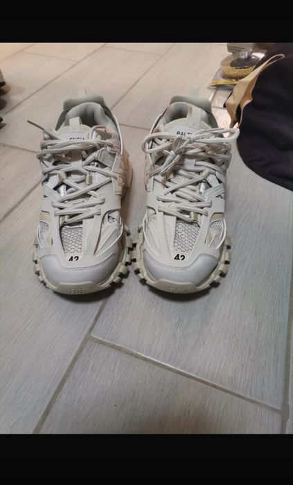 balenciaga track white