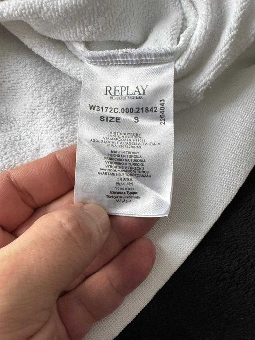 REPLAY hanorac alb barbati, marime S