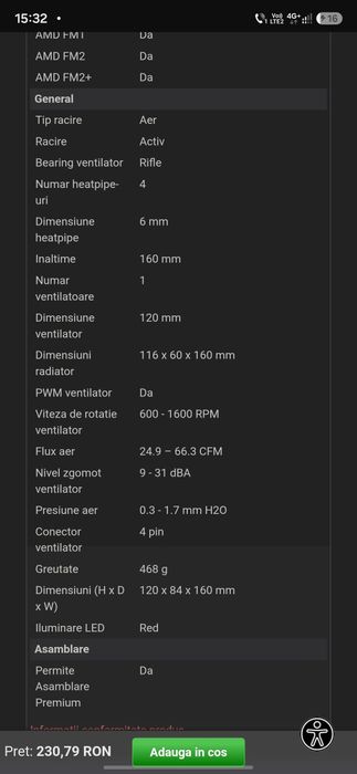 Kit Gaming Intel i9-9900 + Placă de bază B365M + Cooler Master Hyper 212 LED