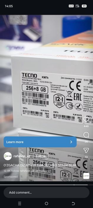 Texno Spark Slim