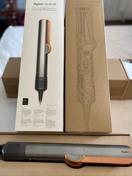 Dyson Airstrait HT01 Nichel/Cupru – ca nou + cutie/factură
