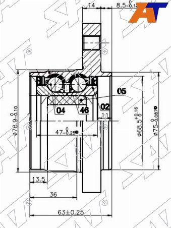 Полуступица Honda Orthia