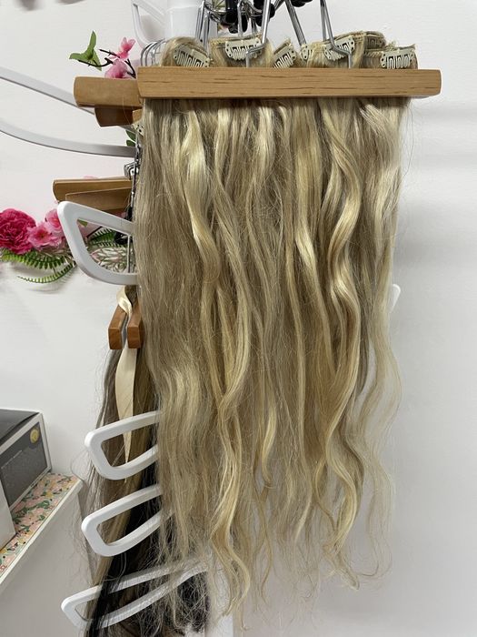 Треса, екстеншъни, Коса 60см на щипки balmain