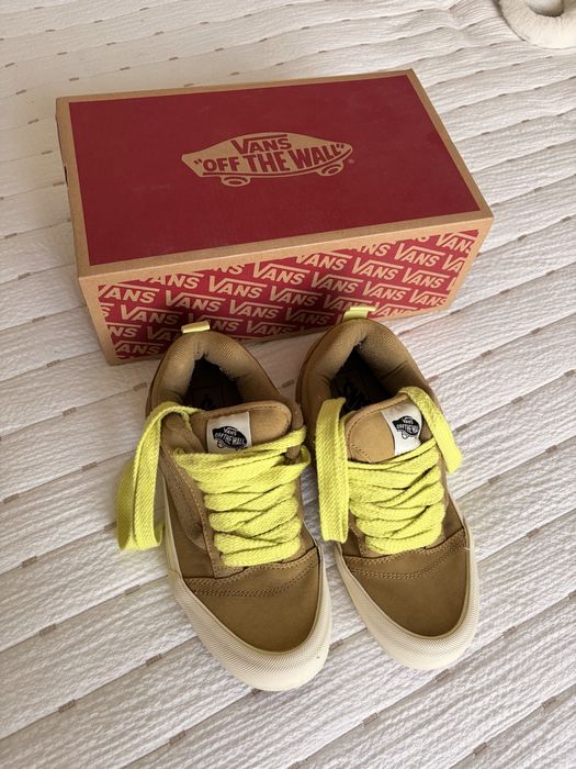 Кеды Vans knu skool оливковые