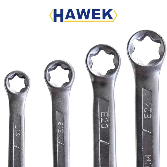 Ключове E-TORX комплект 4 броя HAWEK