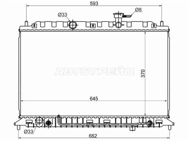 Радиатор Kia Rio