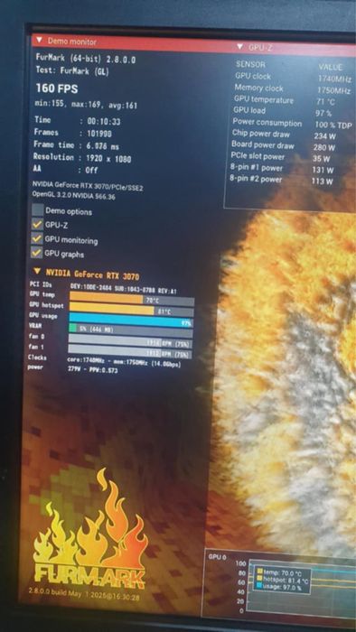 продам RTX 3070 zotac