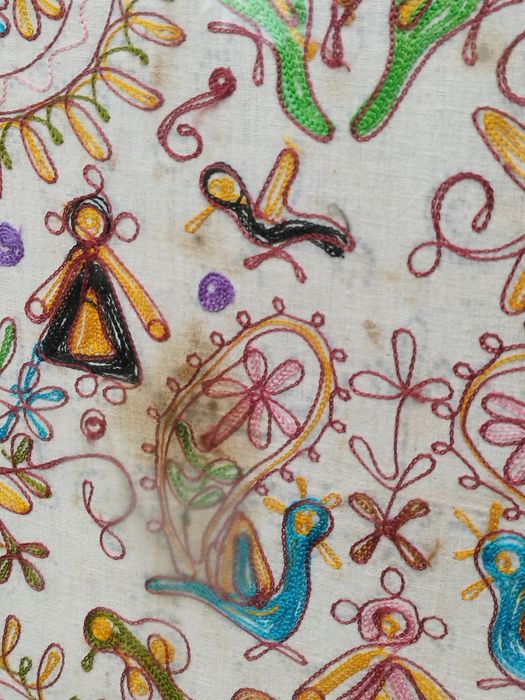 Огромна антикварна бродерия, ръчна изработка