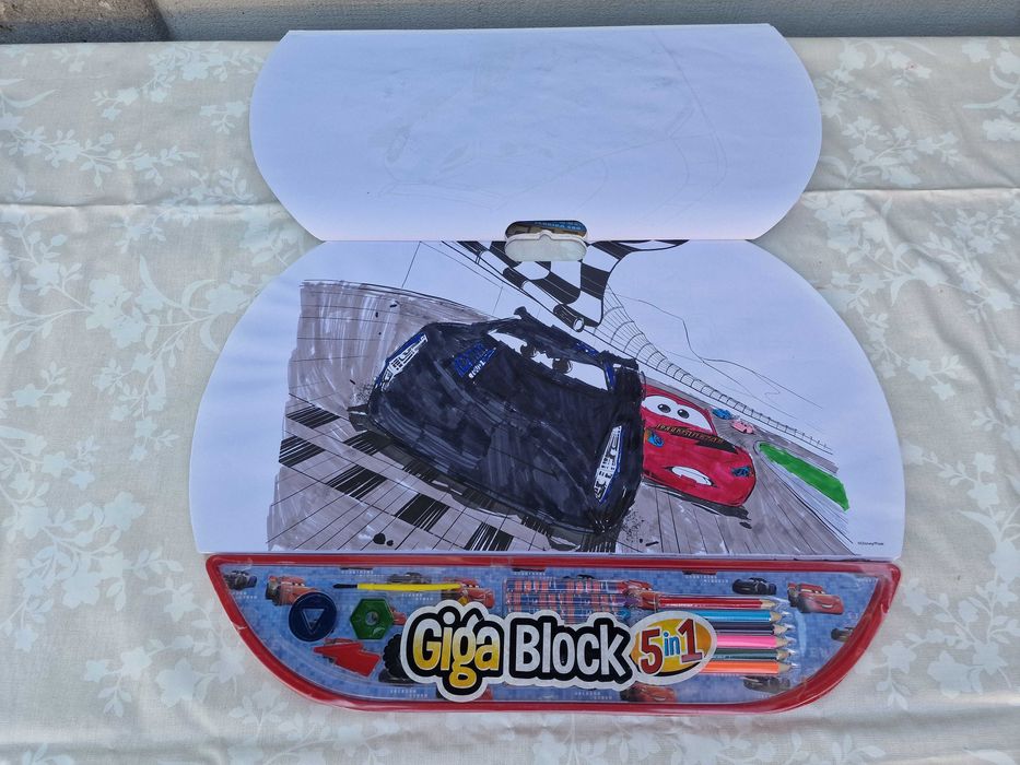 Disney Cars McQueen | Set pentru desen copii 5 in 1 As Art  Giga Block