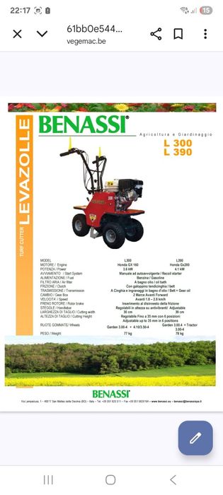 masina decopertat gazon benassi