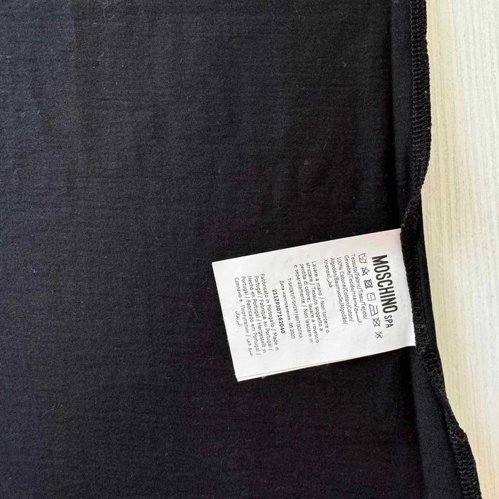 Moschino Black Geometric Logo Tshirt
