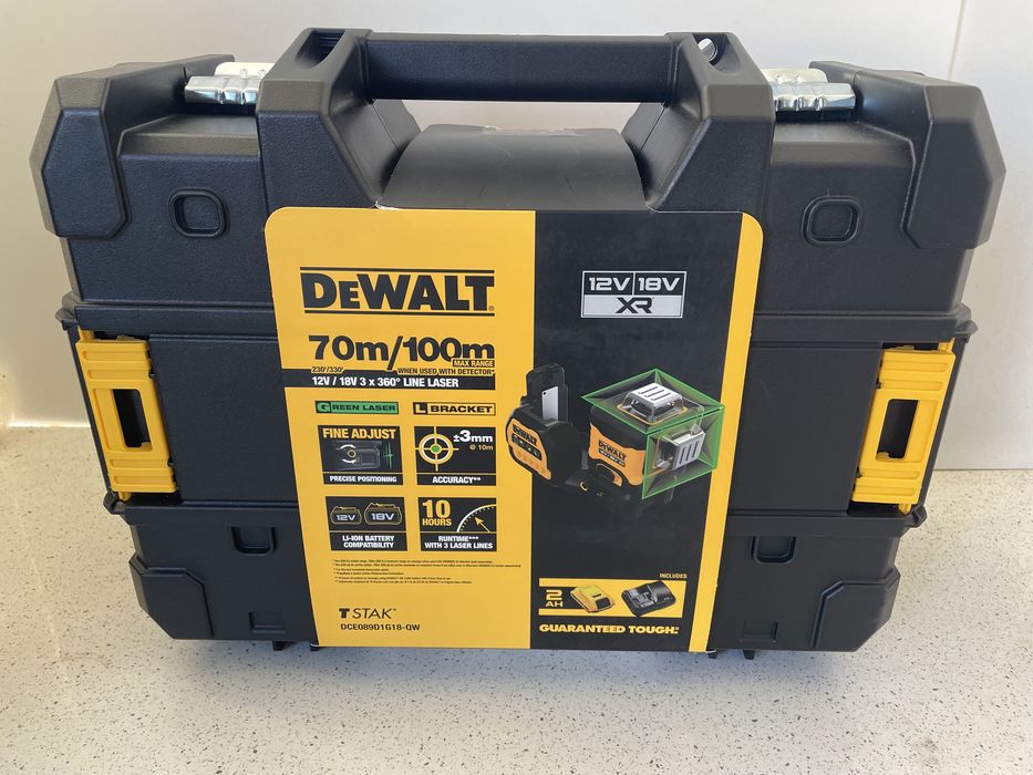 DeWALT DCE089D1G18-QW XR. / 18V. Laser Profesional 360° Grade. Original Nou !