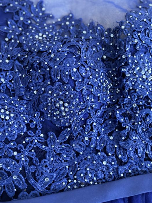 Официална синя рокля