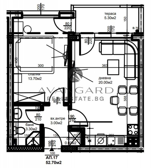 Продава се Двустаен апартамент в Пловдив, Кючук Париж - 61 кв.м за 1089 €/кв.м - Снимка #3