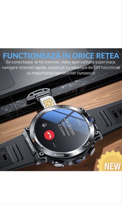 Ceas Smartwatch 4G LTE SIM Watch Phone Medeyatech™