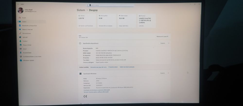 Laptop de gaming GE 75 RAIDER 10 SF