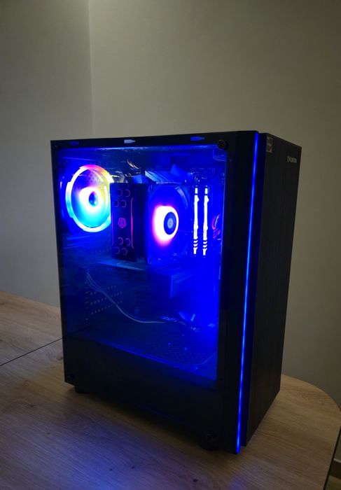 PC Gaming Ryzen 5 5600X + RTX 5060 | 32GB RAM RGB | 1TB SSD | Impecabil