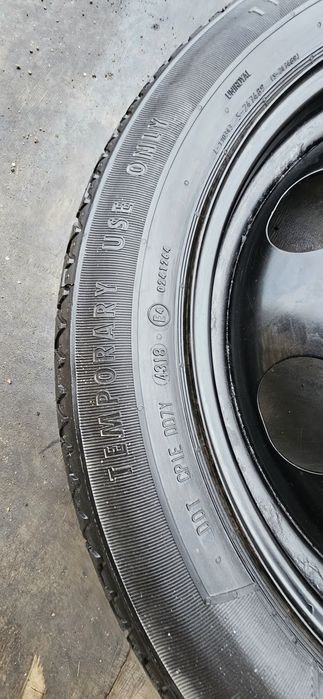 Janta cu anvelopa Rezerva Uniroyal 135/80 R18 104M Peugeot 5008