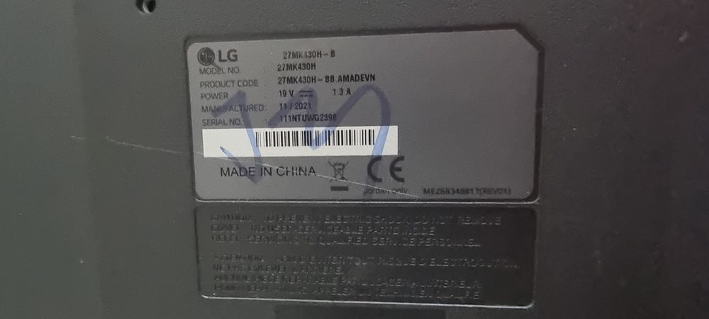 LG monitor 27 razmer