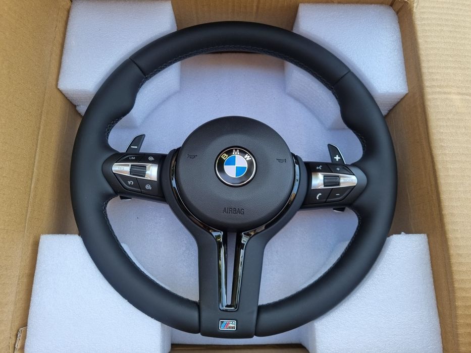 Volan BMW F30, F10, X1, X2, X3, X5, X6,  M pack, noi, din piele 100%