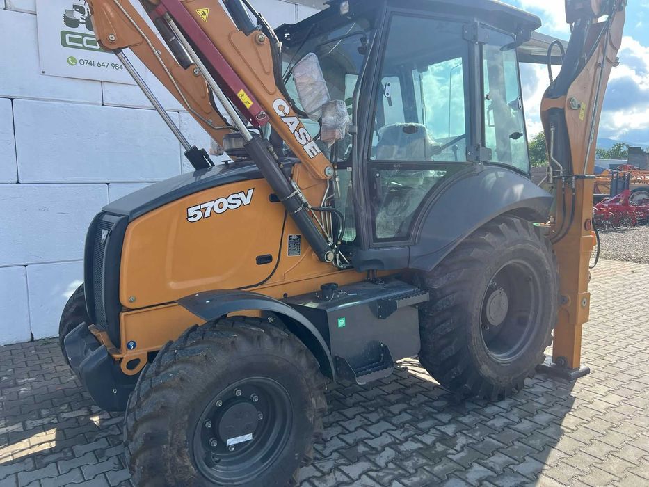 Багер товарач Case 570SV – 7.5 т , 97 кс, Вилици, телескопична стрела (Нов) + Видео