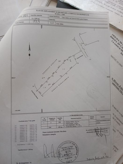 Vand teren livada extravilan