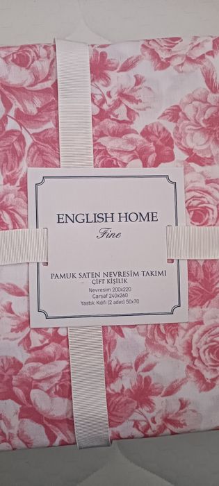 Taç  English Home нов двоен спален комплект  100 %памук ранфорс