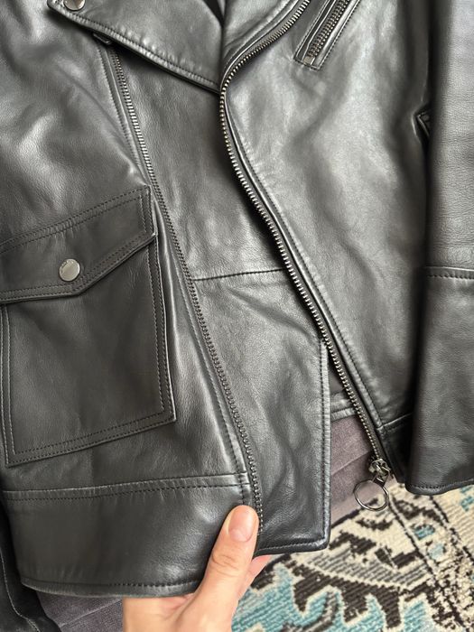 Geaca piele biker mango