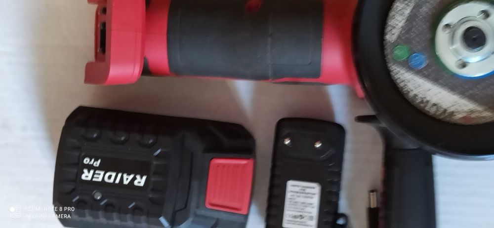 Акумулаторен ъглошлайф Райдър  20 волта