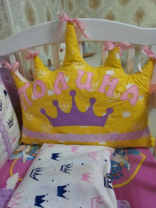 Бортики в манеж для девочки