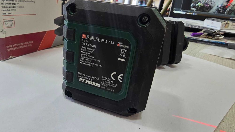 Parkside PKLL 7 D3 Лазер с кръстосани линии
