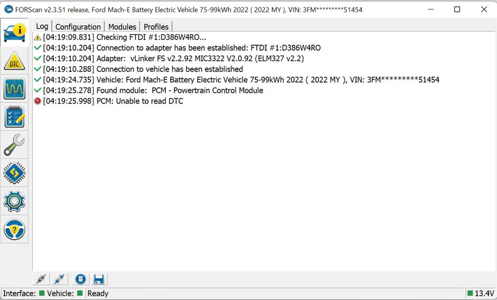 Tester/Diagnoza FORD/Mazda 2005-2025 Vlinker FS Forscan