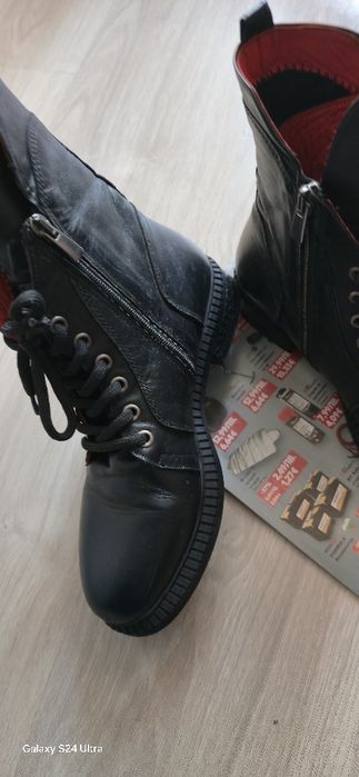 Боти естествена кожа