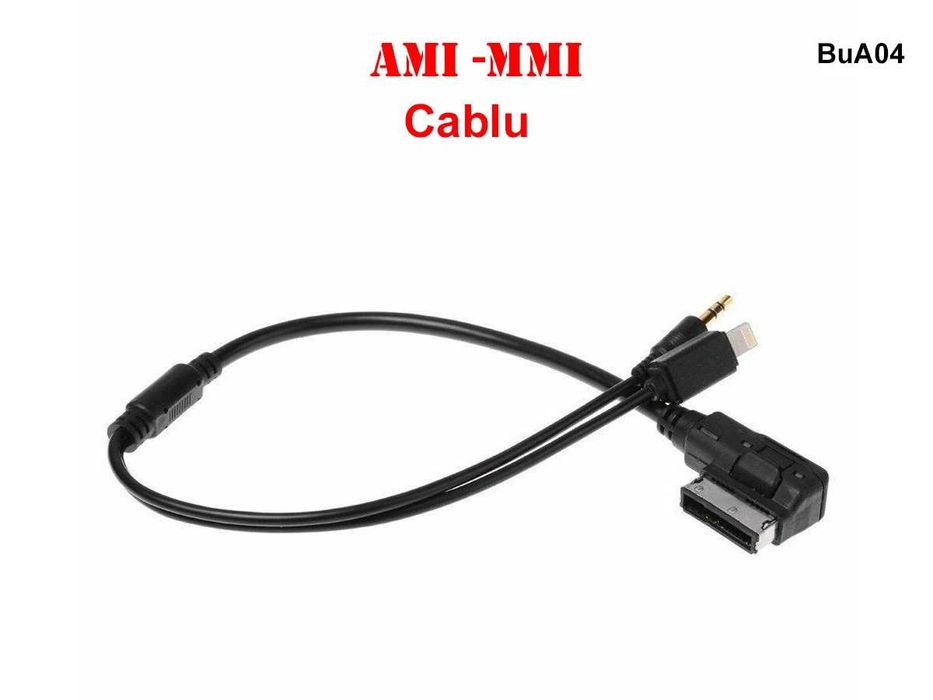 Cablu AUX 3.5mm Apple iPhone AMI MMI pentru Audi VW - BuA04
